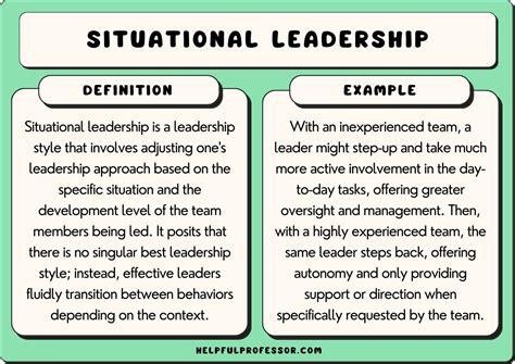 famous examples of situational leaders.